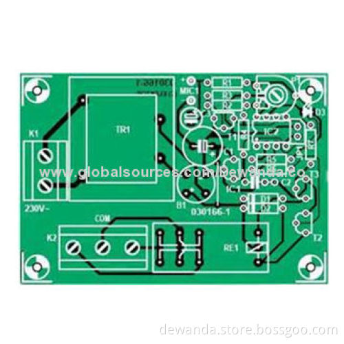 Double-sided Lead-free HASL PCBs, Green Solder Mask